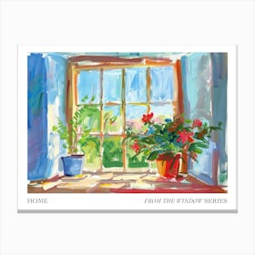 Home From The Window Series Poster Painting 1 Canvas Print