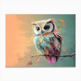 Owl Abstract 3 Canvas Print