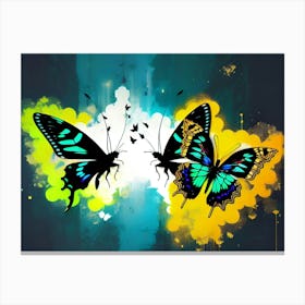 Two Butterflies 7 Canvas Print