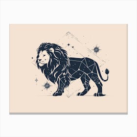 Lion Zodiac Canvas Print