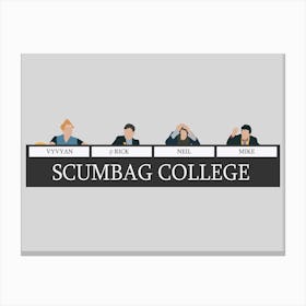 The Young Ones Scumbag College Canvas Print