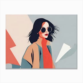 Woman In Sunglasses 1 Canvas Print