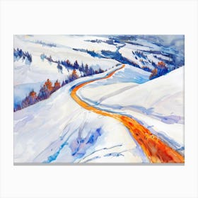 Winter Road 1 Canvas Print