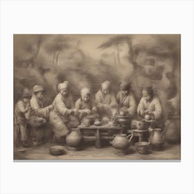 Chinese Cooking Canvas Print