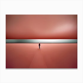 Man In A Red Room Canvas Print