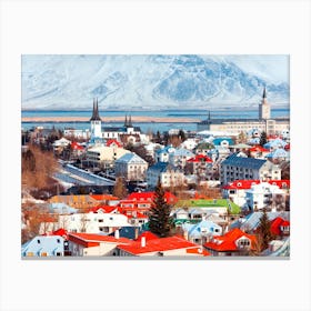 Iceland City Canvas Print