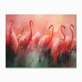 Flamingos Canvas Print