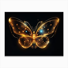 Golden Butterfly 61 Canvas Print