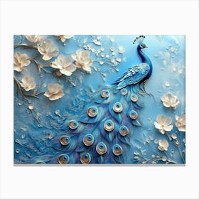 Peacock Painting 7 Canvas Print