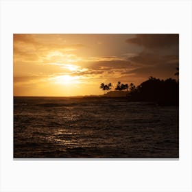 Sunset Over Hawaii 2 Canvas Print