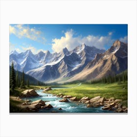 Mountain Stream 4 Canvas Print