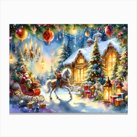 Christmas Scene Canvas Print