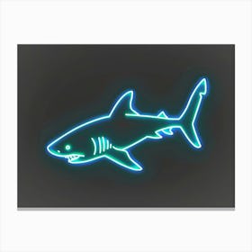 Neon Blacktip Reef Shark 2 Canvas Print