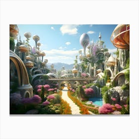 Fantasy City 2 Canvas Print