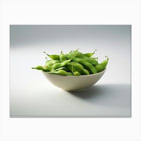 Green Beans In A Bowl Canvas Print