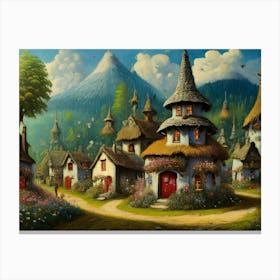 Fantasy Village 10 Canvas Print