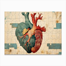 Human Heart Puzzle 1 Canvas Print