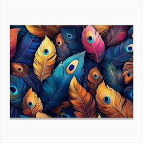 Peacock Feathers 2 Canvas Print