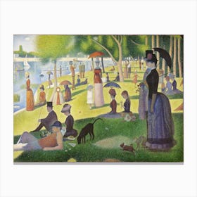 Georges Seurat S The Outer Harbor (1888), Georges Seurat Canvas Print