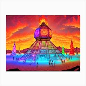 Burning Man 3 Canvas Print
