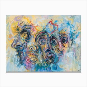 'Faces' 3 Canvas Print