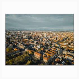 Photo Cityscape of Milan City Canvas Print