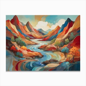 'River' 5 Canvas Print