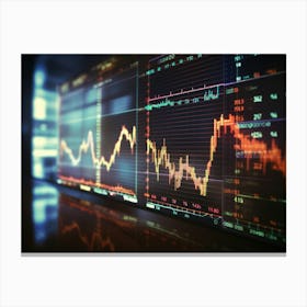 Stock Market - Stock Market Stock Videos & Royalty-Free Footage 1 Canvas Print