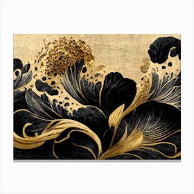 Great Waves Traditional Japanese 1 Canvas Print