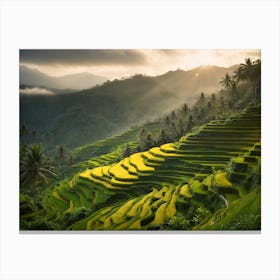 Rice Terraces In Bali Canvas Print