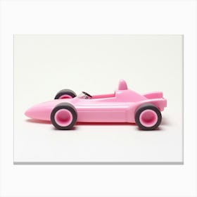 Toy Car Pink Race Car Canvas Print