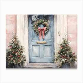 Christmas Door 4 Canvas Print