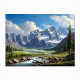 Landscape Painting 6 Canvas Print