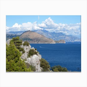 Mare E Montagna - Anton Maliar art photo Italy Italian photography travel mountains sky water green blue Canvas Print