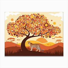 Leopard Under The Tree Toile