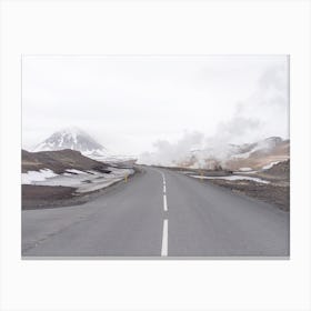Winter Highway Canvas Print