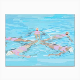 Swim team Canvas Print