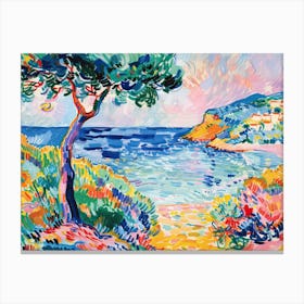 Matisse Inspired Maximalist Seacoast Canvas Print