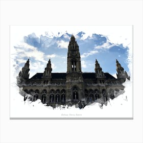 Rathaus, Vienna, Austria Canvas Print