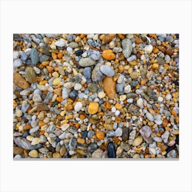 Pebbles On The Beach 1 Canvas Print