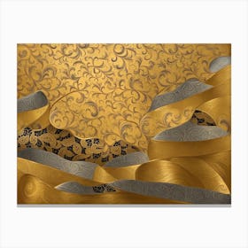 Gold And Silver Canvas Print