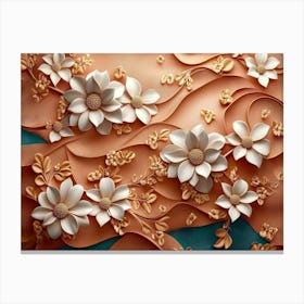 3d Floral 4 Canvas Print