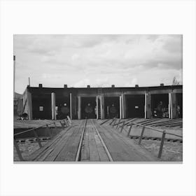 Untitled Photo, Possibly Related To Roundhouse And Turntable Of Railroad At Durango, Colorado By Russell Lee Canvas Print