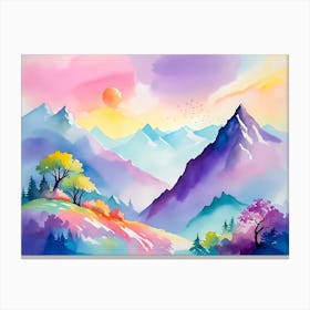 Mountain landscapes 5 Canvas Print