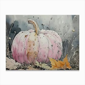 Pink Pumpkin 1 Canvas Print