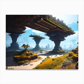 Alien Landscape Canvas Print