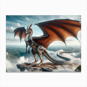 Dragaroo Dragon Kangaroo Canvas Print