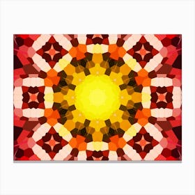 Mosaic Orange Canvas Print