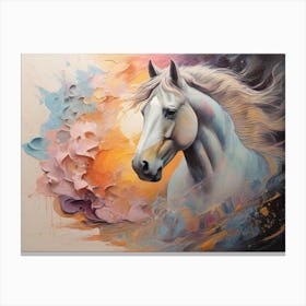 White Horse 6 Canvas Print