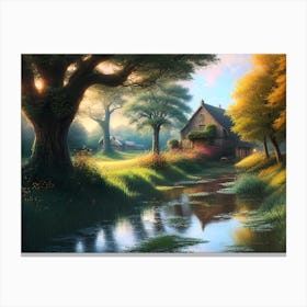 House In The Woods 3 Canvas Print